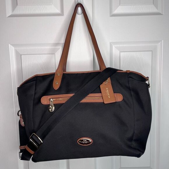 Coach Sawyer Diaper Tote Bag Large Crossbody Strap - Picture 1 of 10